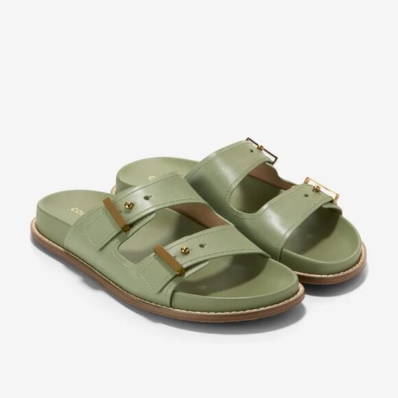 Cole Haan Women's Marisol Footbed Sandals Shoes Oil Green, Size 11 (New in Box) - Picture 2 of 15